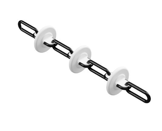 [01010007] CHAIN DISK 60/43   P71.5  E-Coat  Full injection