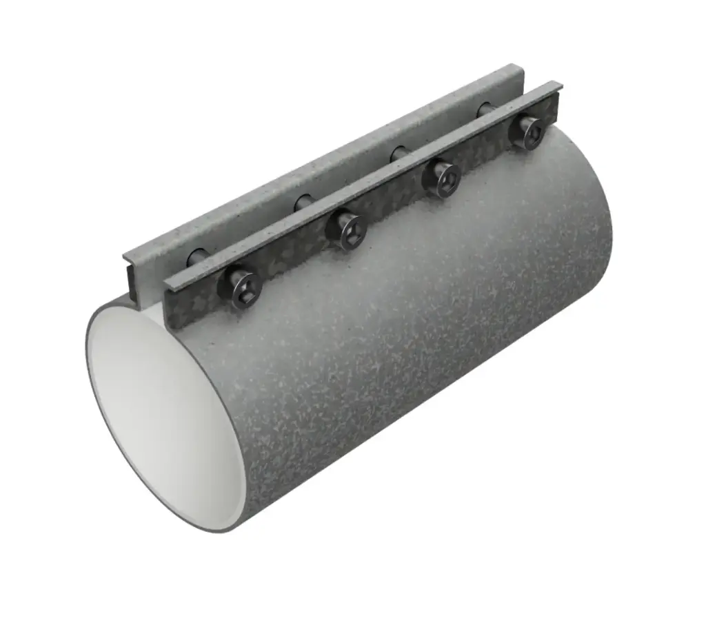 Pipe connecting clamp for 60 mm pipe, waterproof, L=150 