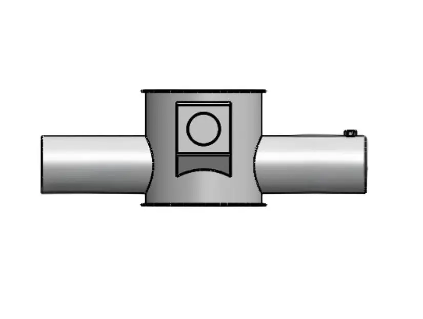 FLANGE TRANSFERENCIA ROSCA SEM FIM 75mm
