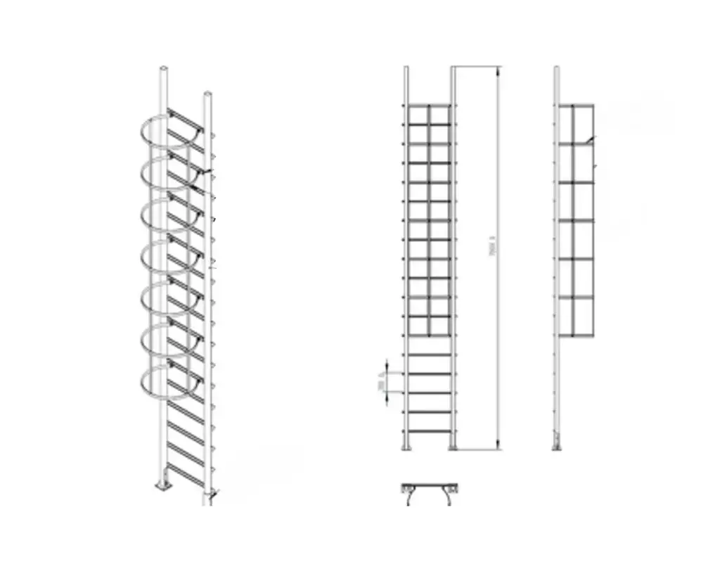 Ladder fence 8M