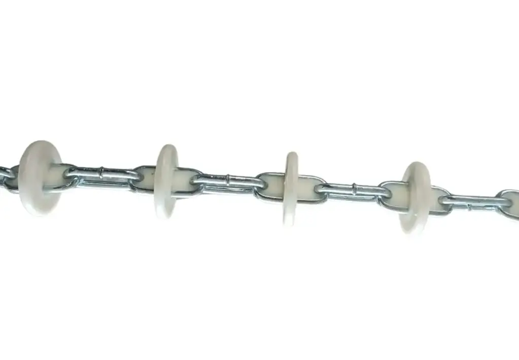 CHAIN D43, long life, electro-galvanized, full injection