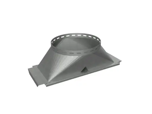[1.11.01.070] Double Silo connection; Vertical flange 440 mm HDG